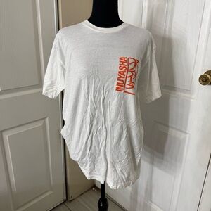 Inuyasha White and Orange Graphic T-Shirt